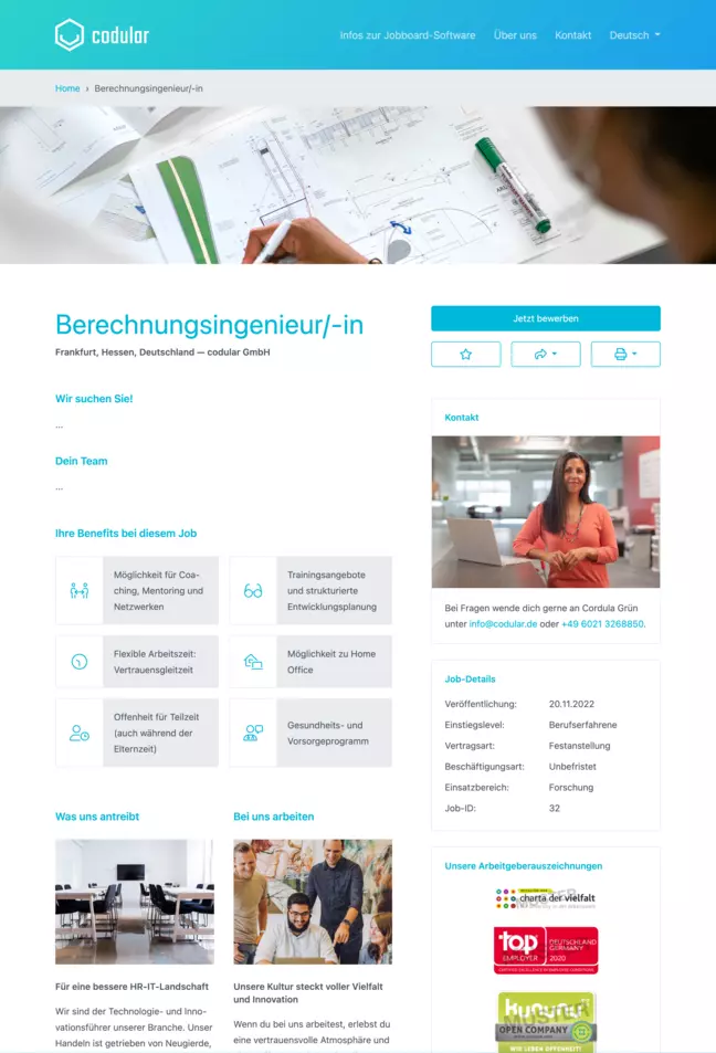 Attraktive Stellenanzeigen im Stellenportal